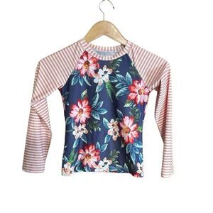 Oopsie Daisy Size 10, Long Sleeve Rash guard Floral